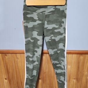 Camo Green Kids Leggings